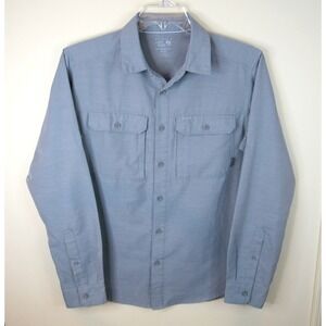 Mountain HardWear Button‎ UP Short Sleeve Tech Wear Gray  Casual Shirt Men's M